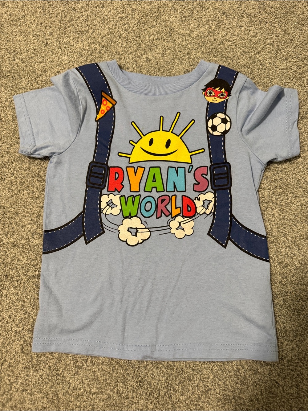 Ryan's World Light Blue Graphic Short-Sleeve Tee for Kids